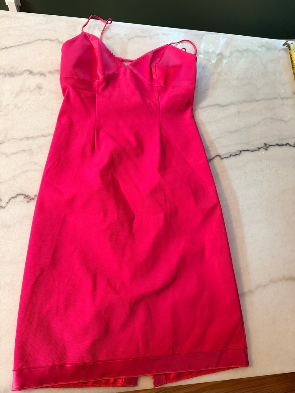 VTG Maria Bianca Nero Hot Pink Spaghetti-Strap Mini Dress
